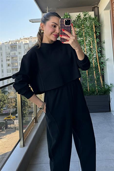 Yuna Fitilli Siyah Takım