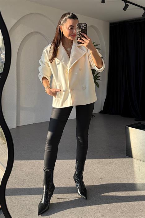 Zavier Krem Kaşe Kaban 