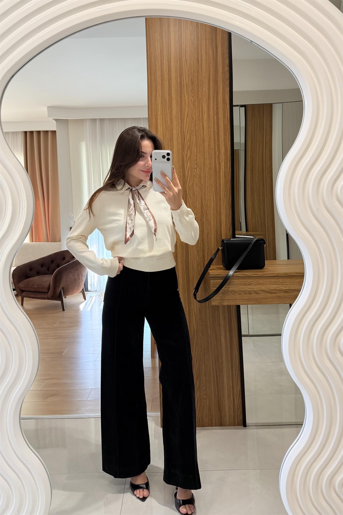 Zenvio Siyah Kadife Orjinal Pantolon