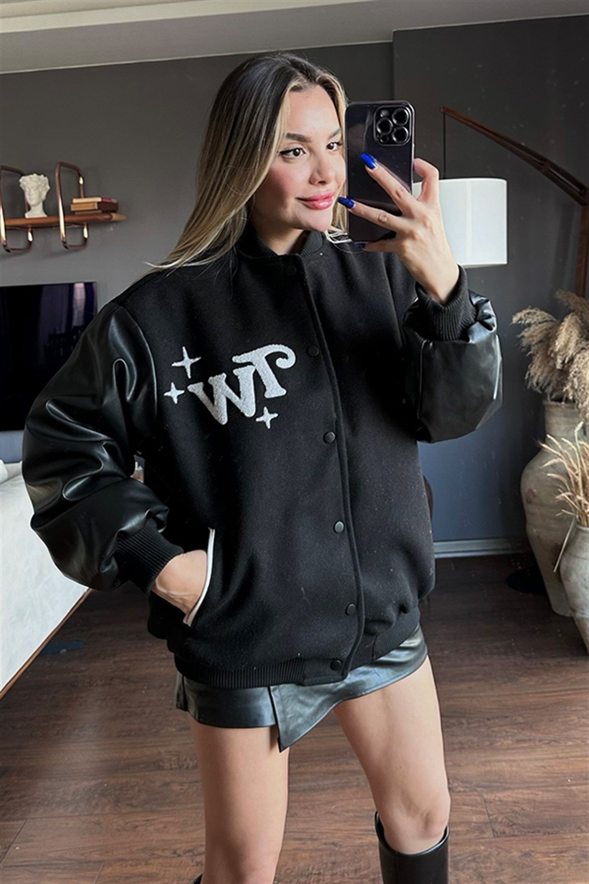 Tailly weijl siyah bomber ceket