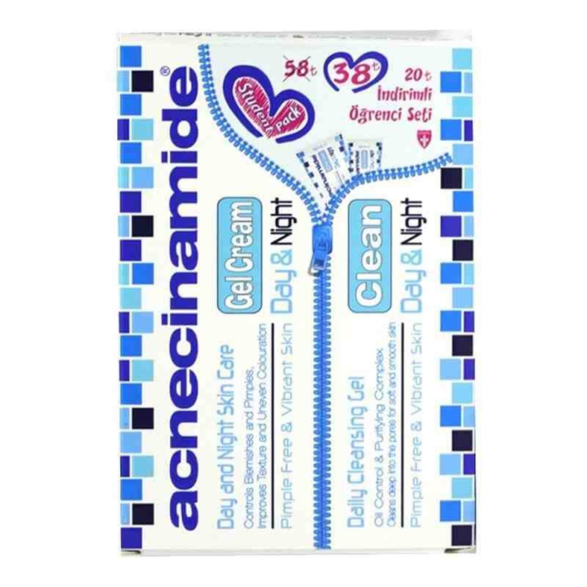 AcnecinamideAcnecinamide Öğrenci Paketi ( Temizleme Jeli 150 Ml & Jel Krem 50 Ml )