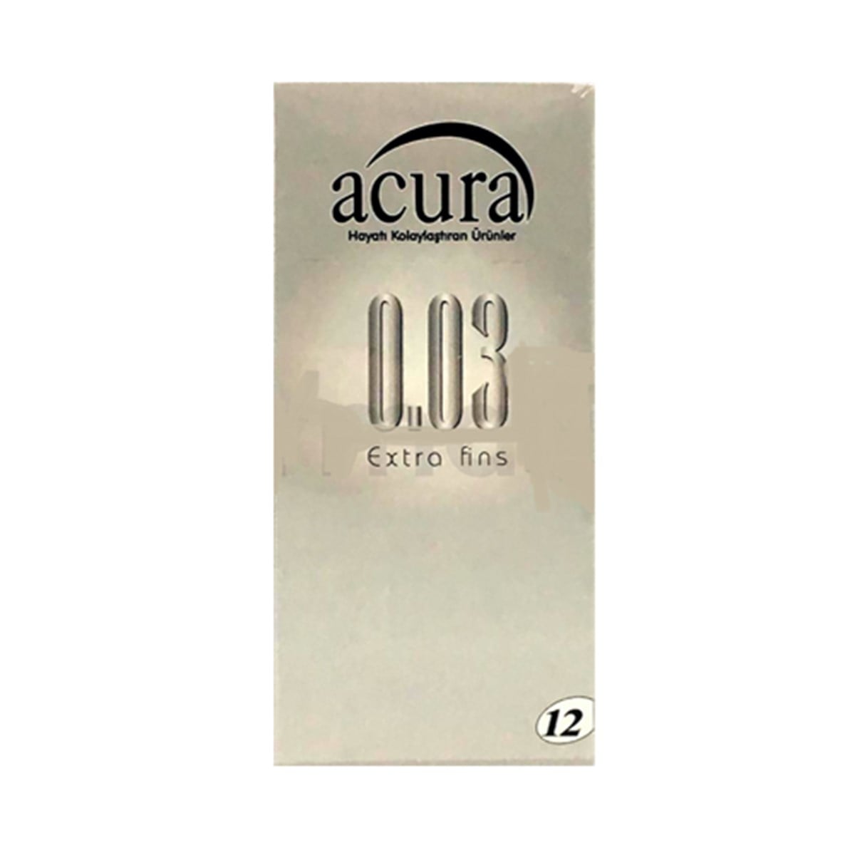 Acura 0,03 Ultra İnce Prezervatif 12'li