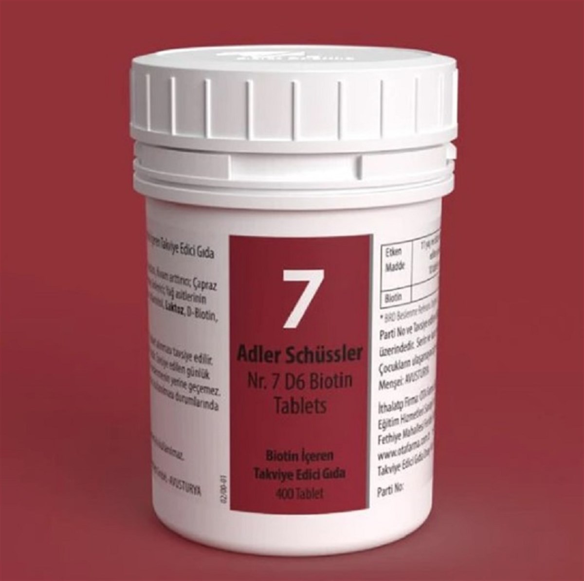 Adler Adler Schüssler No: 7 Tablets