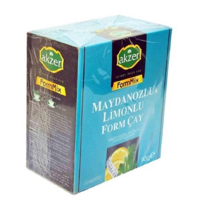 Akzer Akzer Maydanozlu ve Limonlu Bitkisel Form Çayı 60 Süzen Poşet