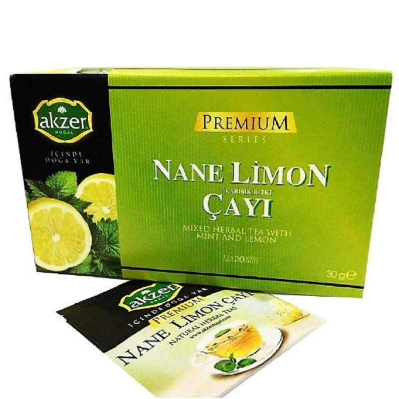Akzer Akzer Nane Limon Çayı 20'li Süzen Poşet