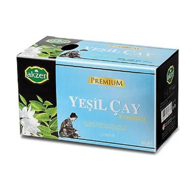 Akzer Akzer Yaseminli Yeşil Çay 20'li Süzen Poşet