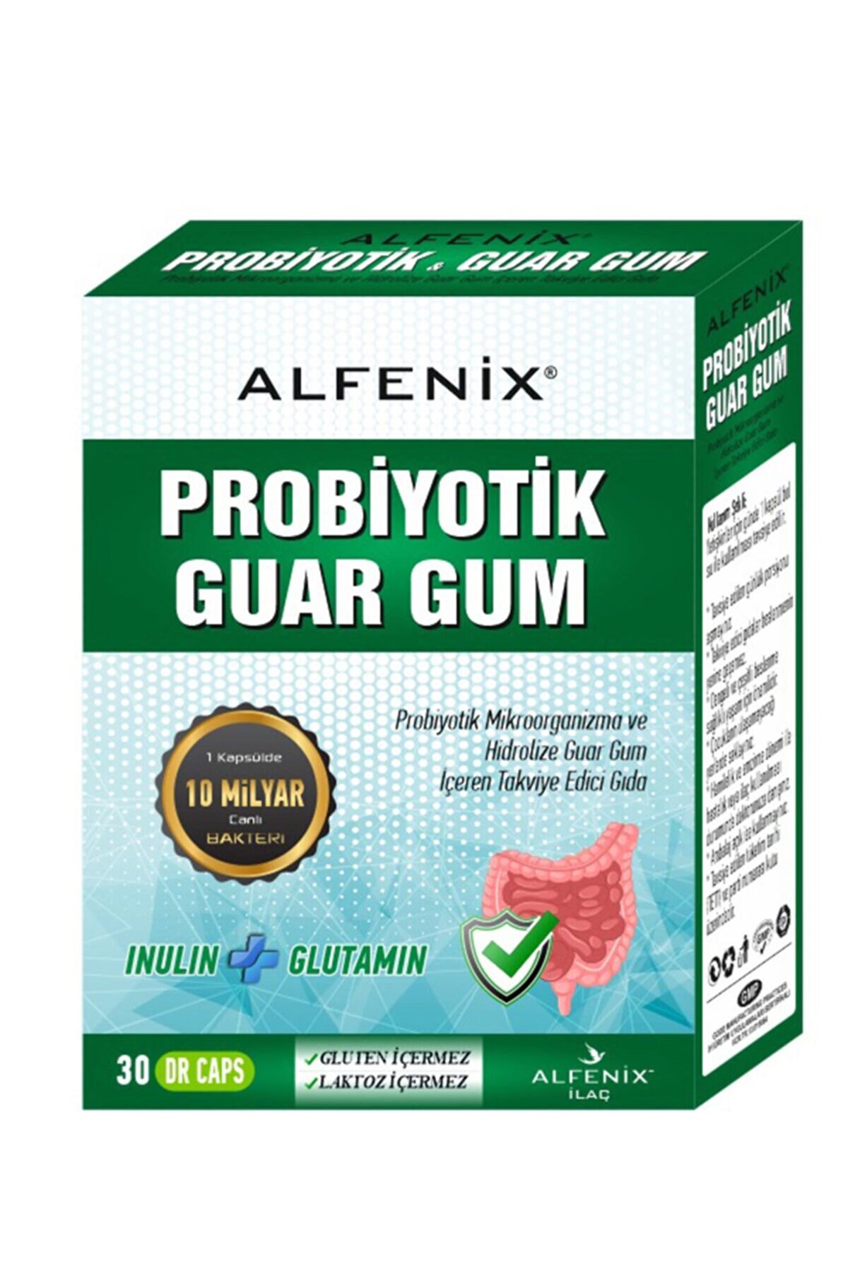 ALFENİX Alfenix Probiyotik Guar Gum 30 Kapsül