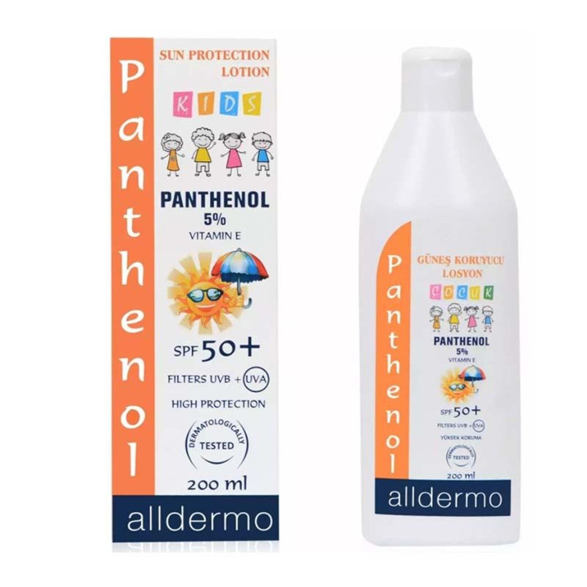 Alldermo SPF 50 200ml Çocuk Güneş Koruyucu Losyon