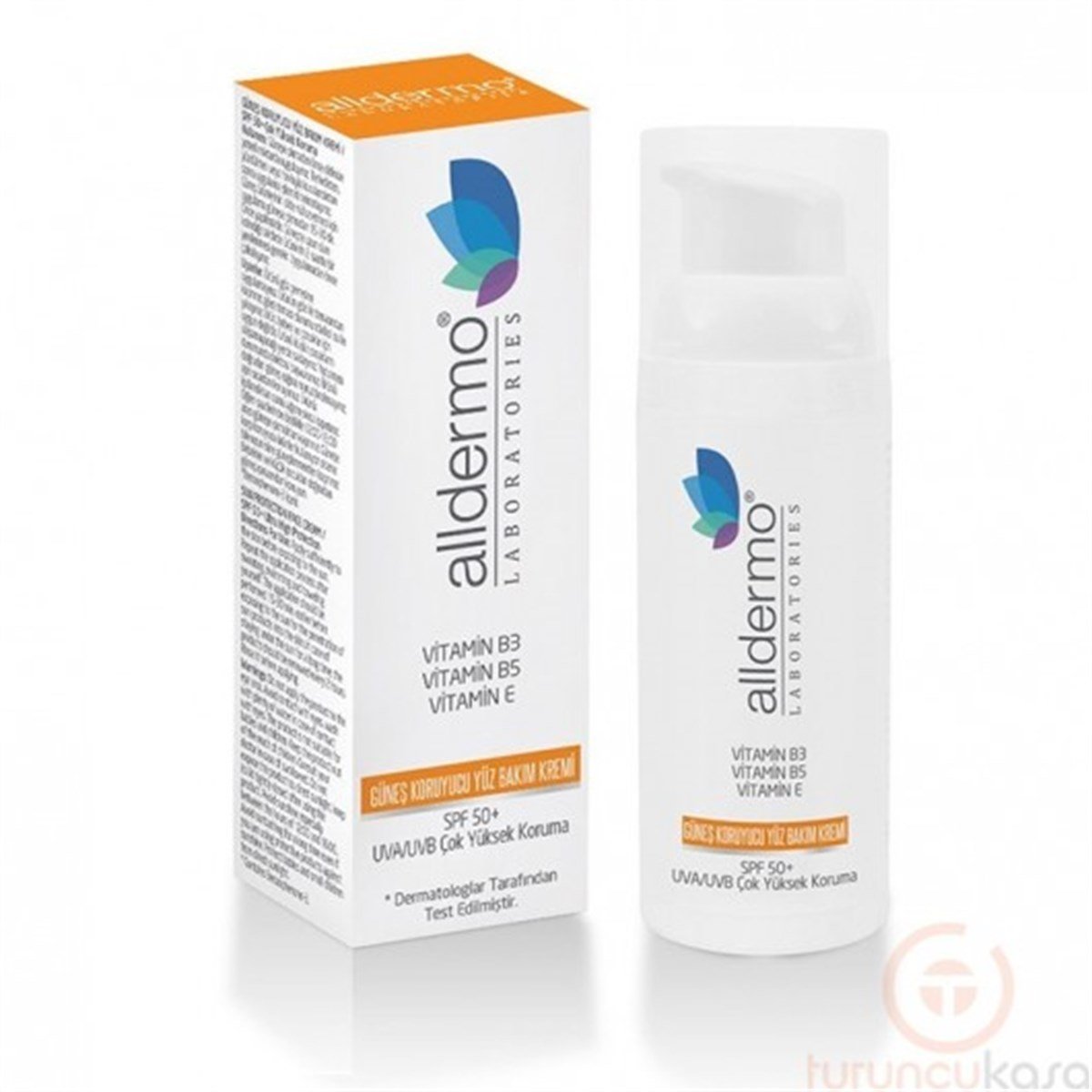 Alldermo SPF 50+ Vitamin B3-B5-E Güneş Koruyucu Yüz Kremi