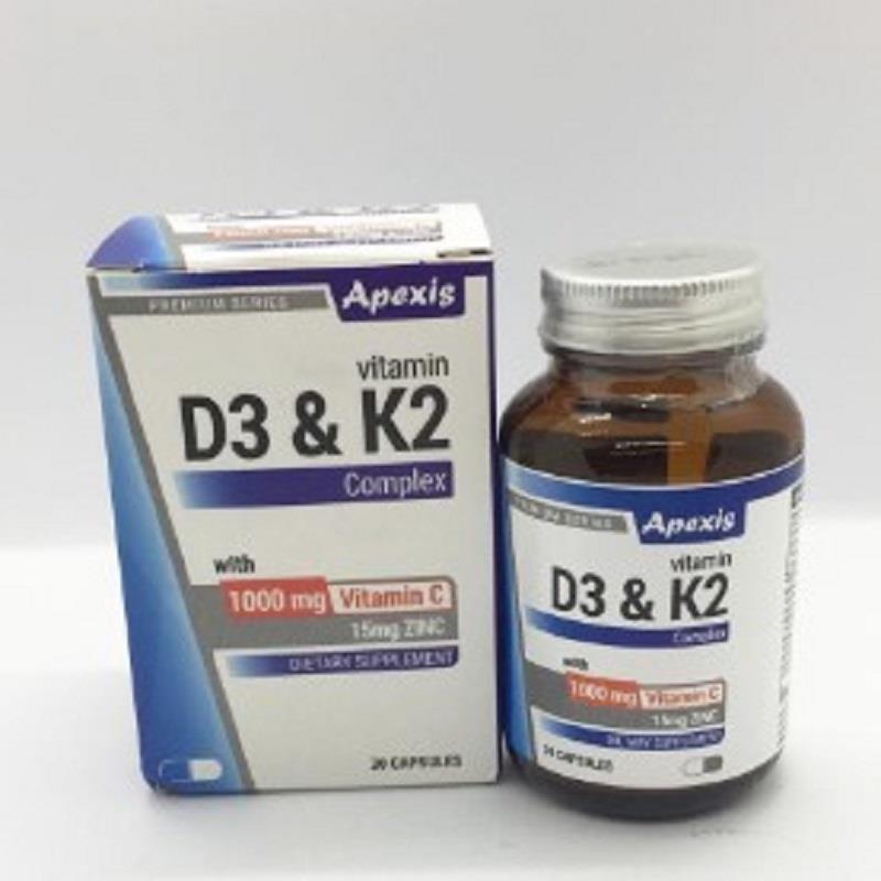 Apexis Apexis D3 & K2 Complex 30 Kapsül