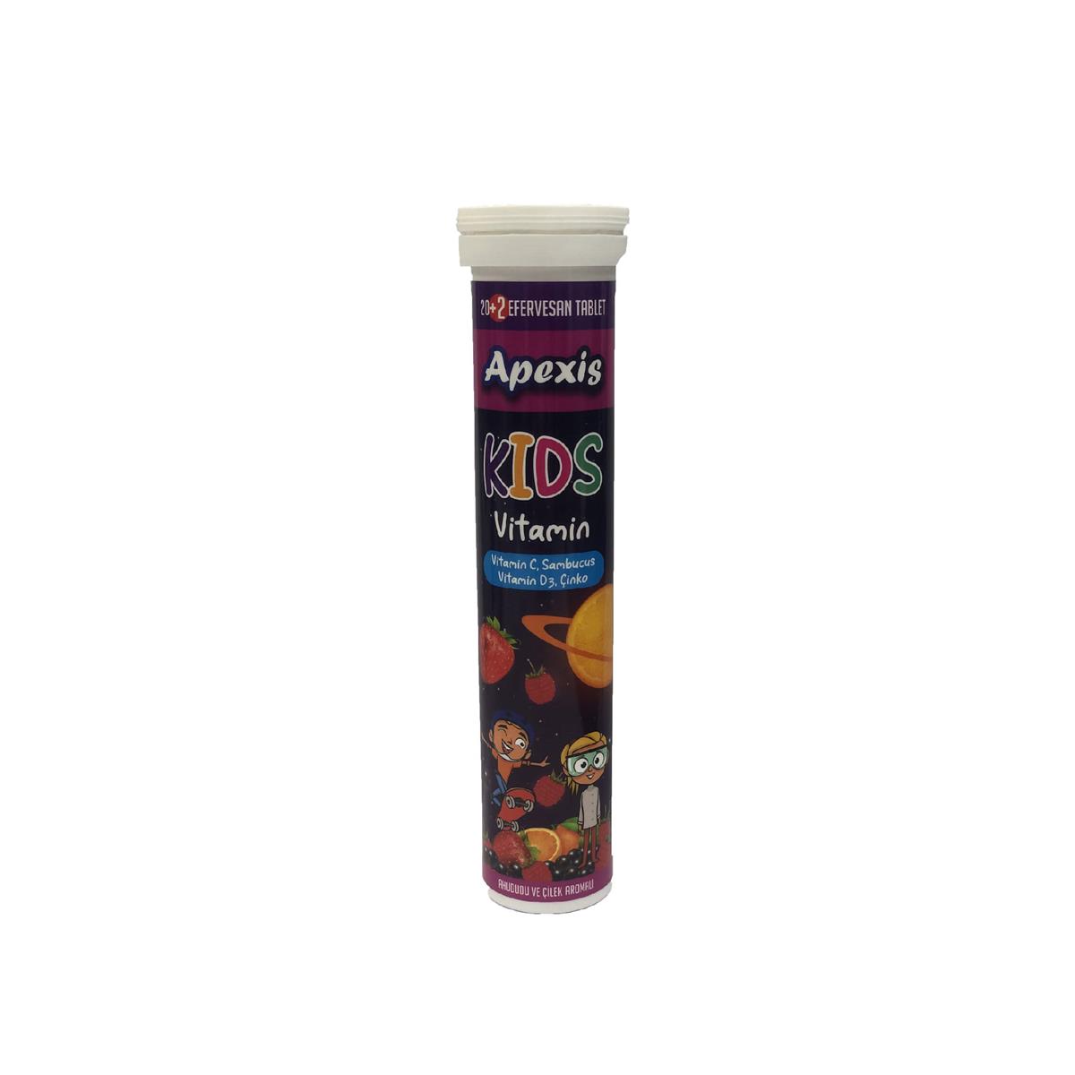 APEXİS Apexis Kids Vitamin 22 Efervesan Tablet