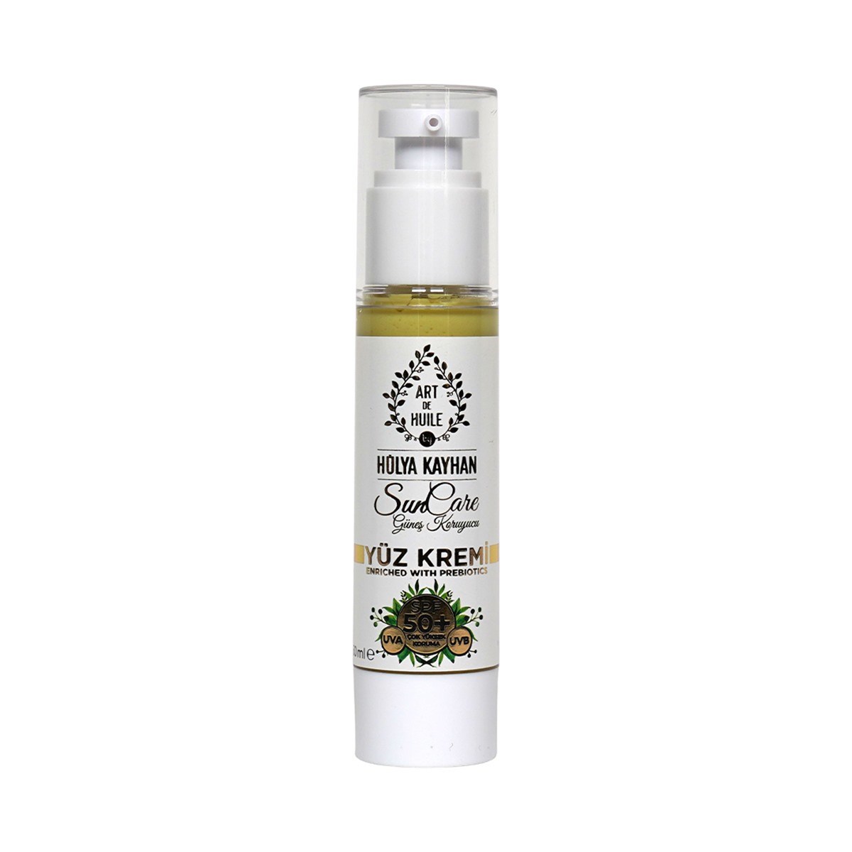 Art De Huile Art De Huile Güneş Koruyucu Yüz Kremi SPF50 50 ml