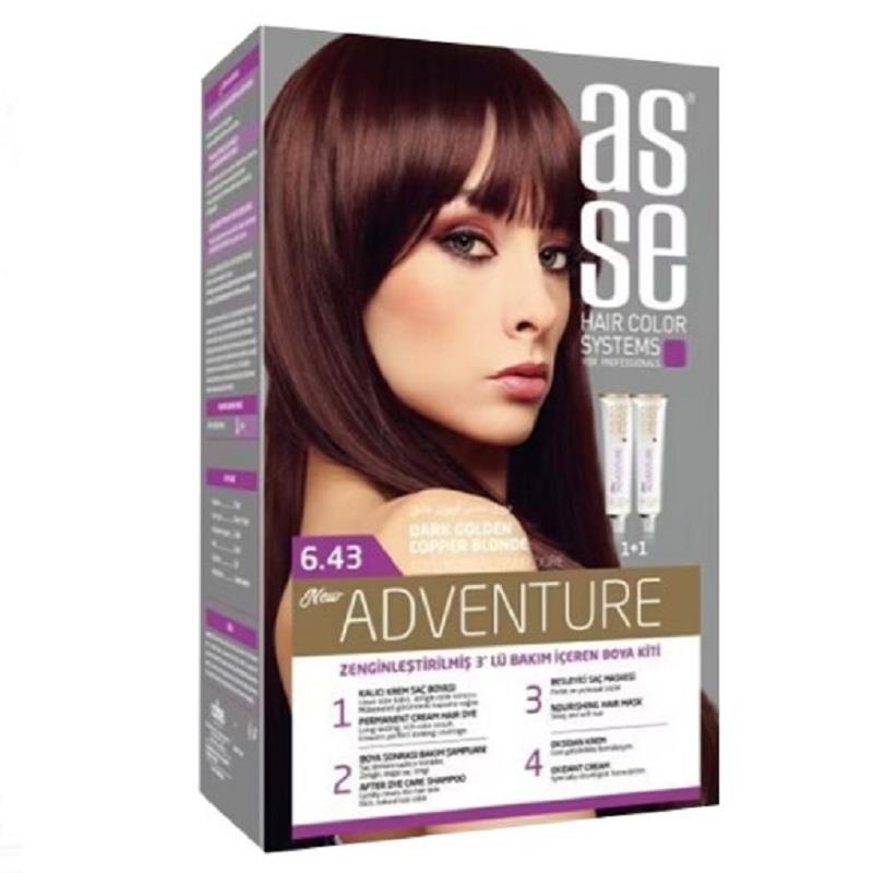 Asse Hair Color System Asse Hair Color System Saç Boyası Koyu Kumral Bakır Dore No: 6.43