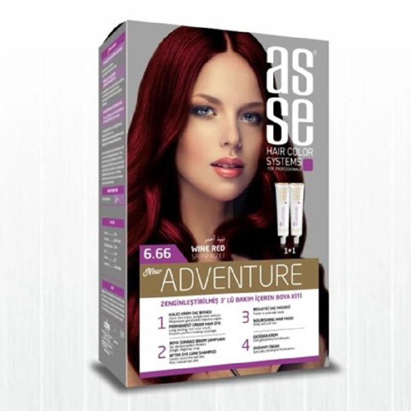 Asse Hair Color System Asse Hair Color System Saç Boyası Şarap Kızılı No: 6.66