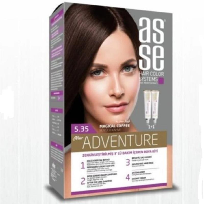 Asse Hair Color System Asse Hair Color System Saç Boyası Büyülü Kahve No: 5.35