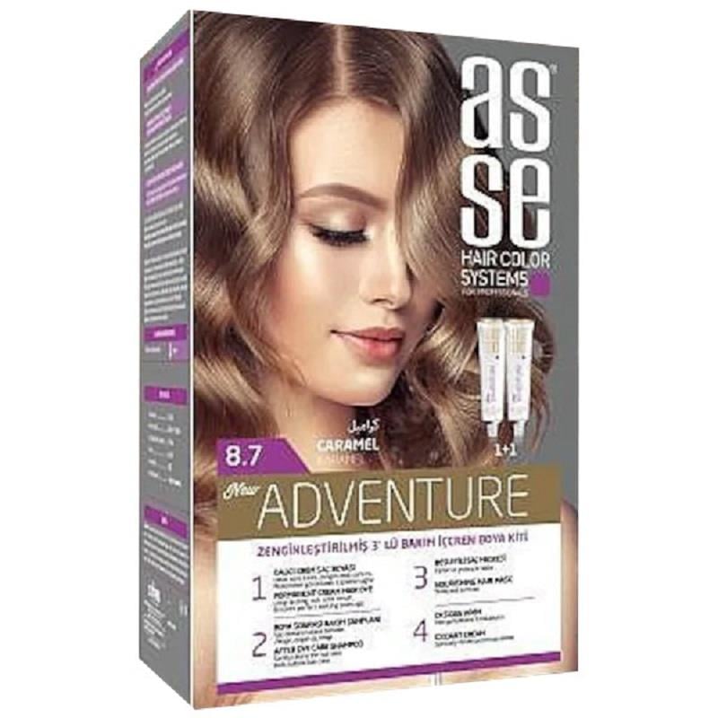 Asse Hair Color System Asse Hair Color System Saç Boyası Karamel No: 8.70
