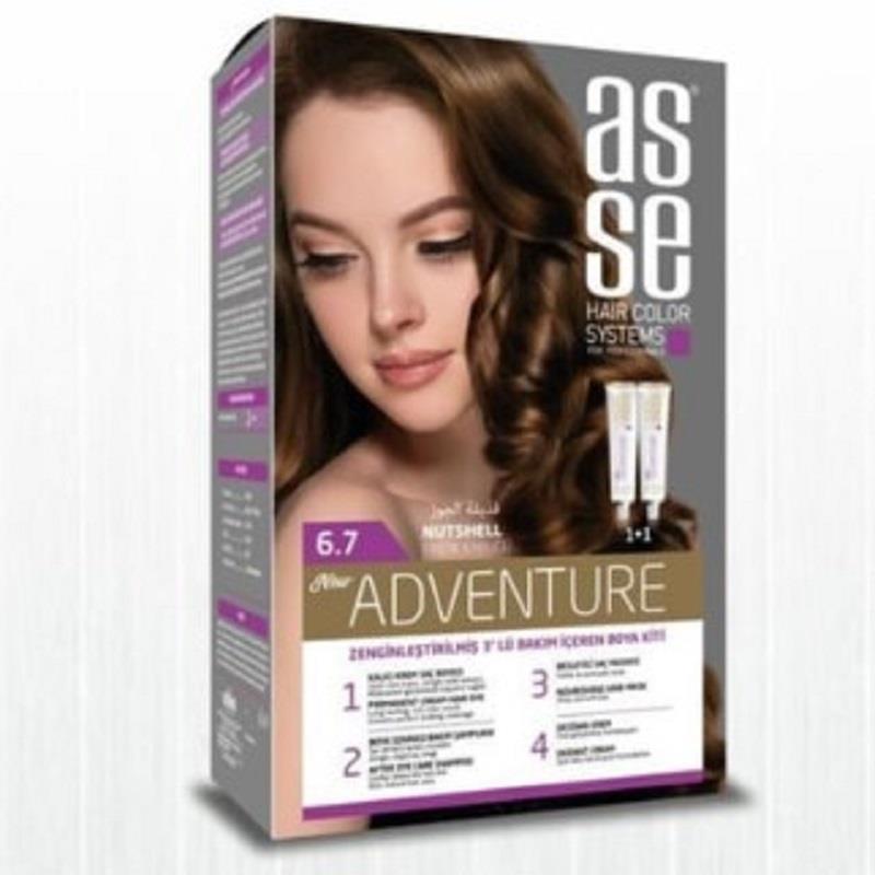 Asse Hair Color System Asse Hair Color System Saç Boyası Fındık Kabuğu No: 6.70