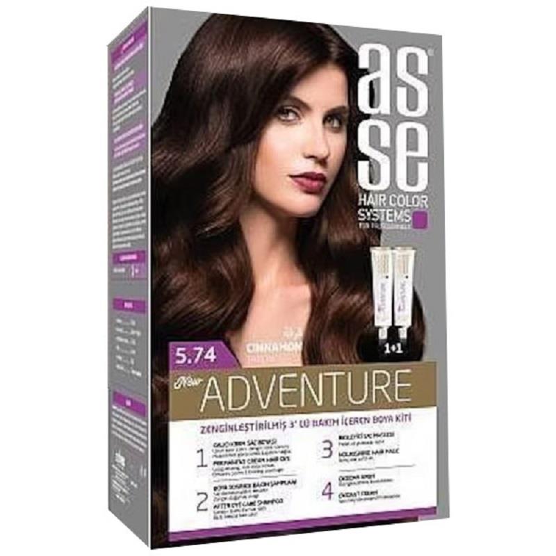 Asse Hair Color System Asse Hair Color System Saç Boyası Tarçın No: 5.74