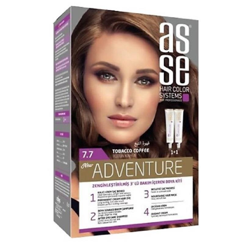 Asse Hair Color System Asse Set Boya - 7.7 Tütün Kahve