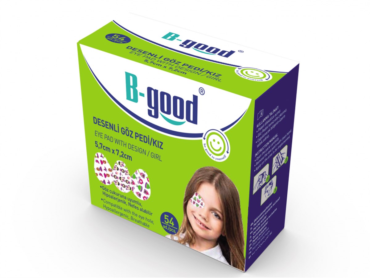 B-Good B-Good Göz Pedi Desenli Kız 5,7 x 7,2 cm 54'lü