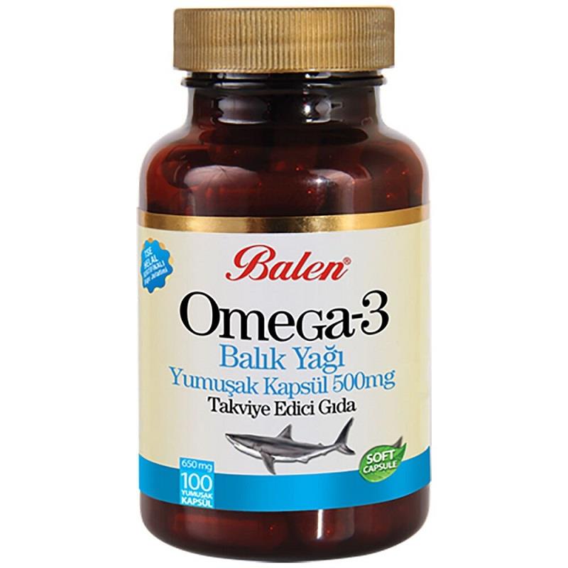 Balen Balen Omega 3 Balık Yağı 650 mg 100 Yumuşak Kapsül