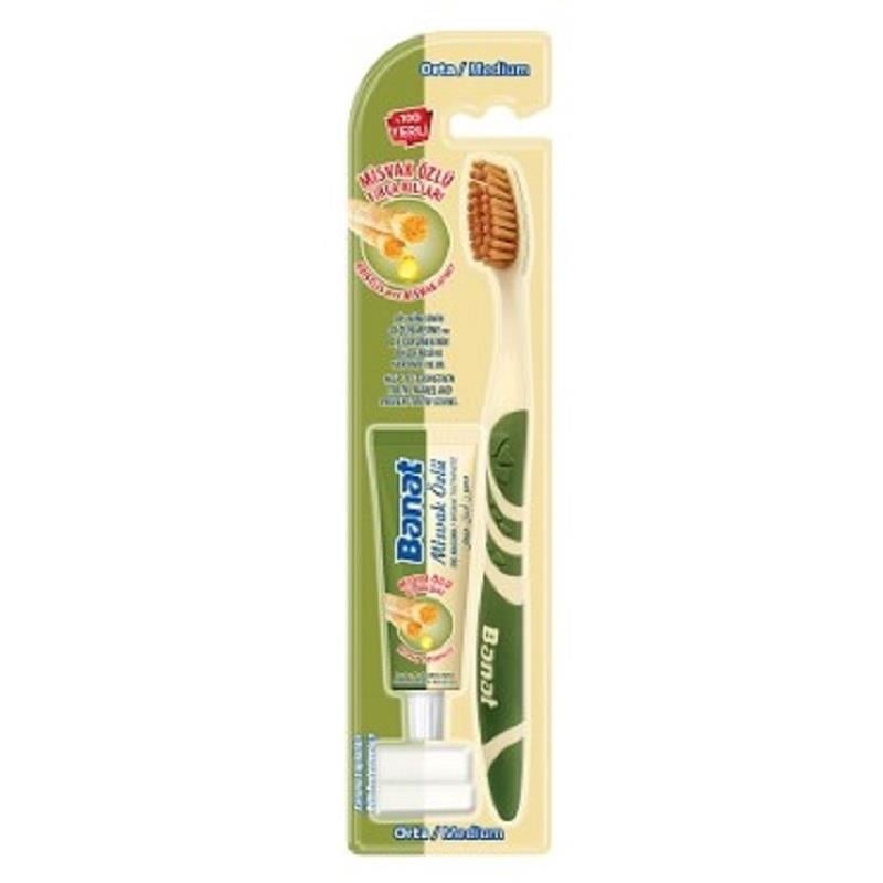 BANAT Banat Misvak Özlü Diş Macunu 15 ml + Diş Fırçası