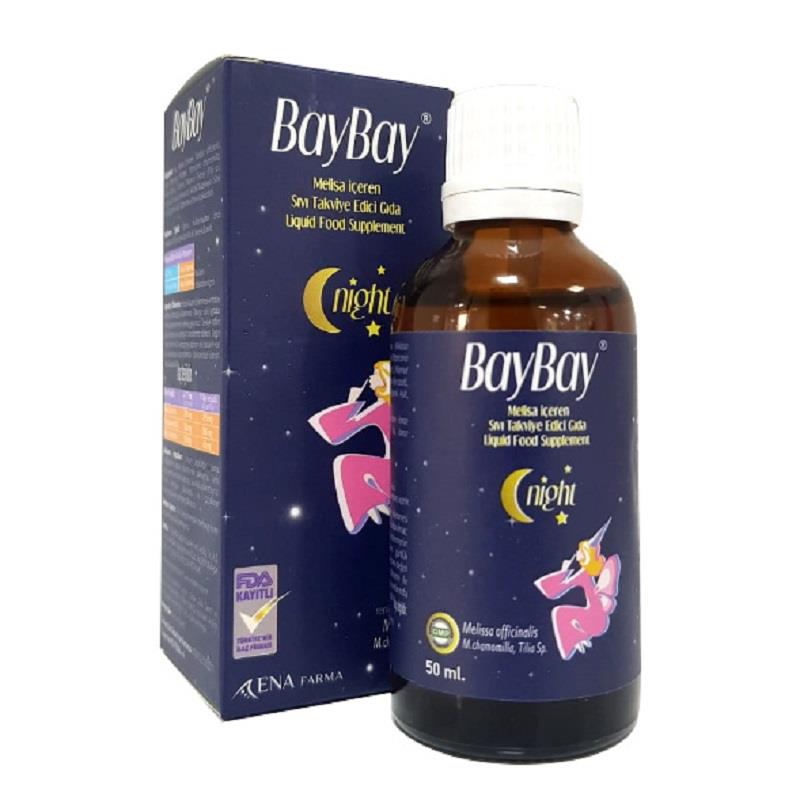 BAYBAY Baybay Night Melisa İçeren Bitkisel Damla 50 ml