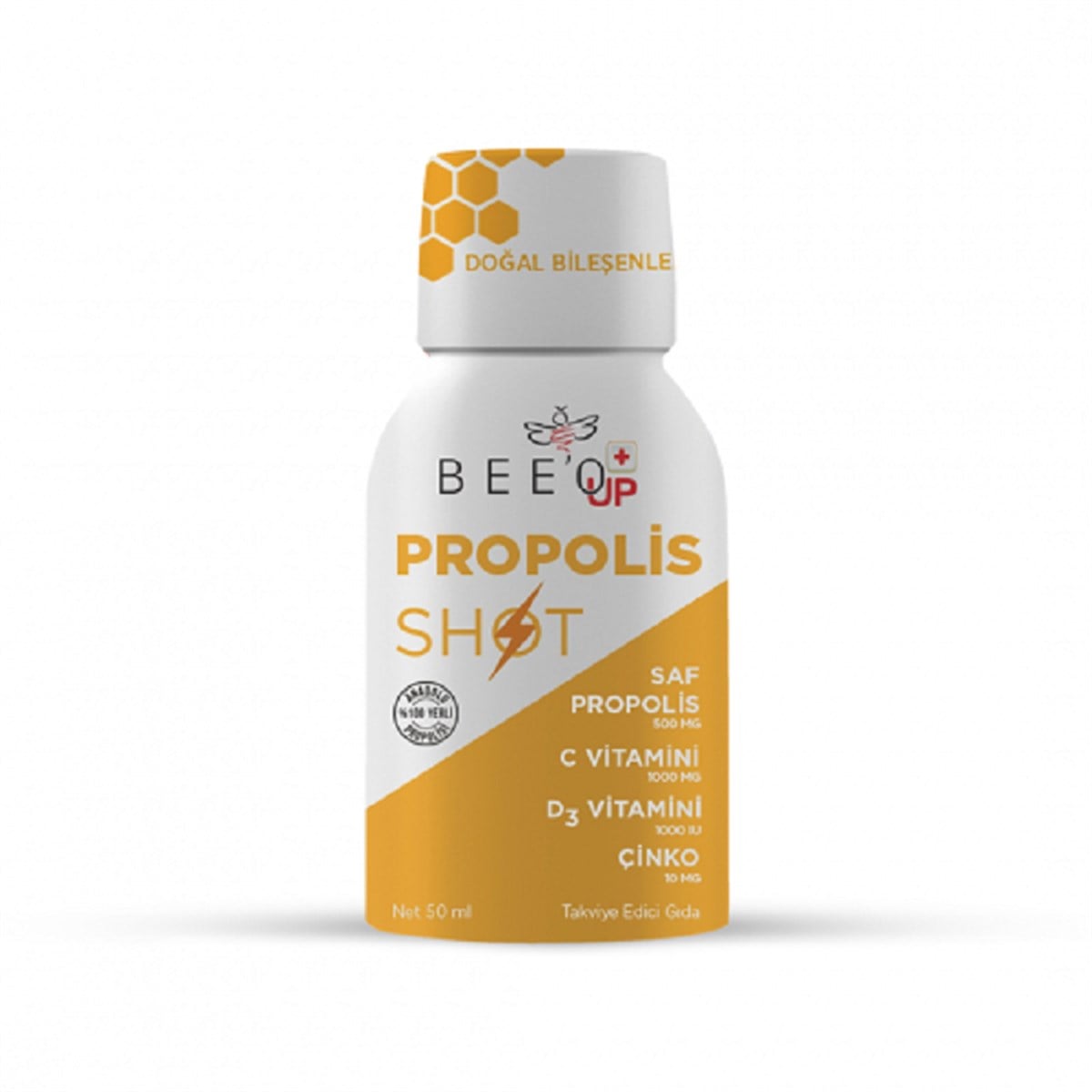 BEE'O Bee'o Up Propolis Çinko+D3+C Shot 50 ml