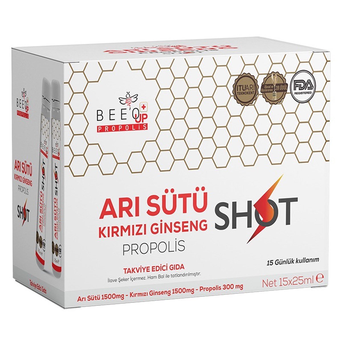 BEE'OBee'o Up Arı Sütü Kırmızı Ginseng Shot