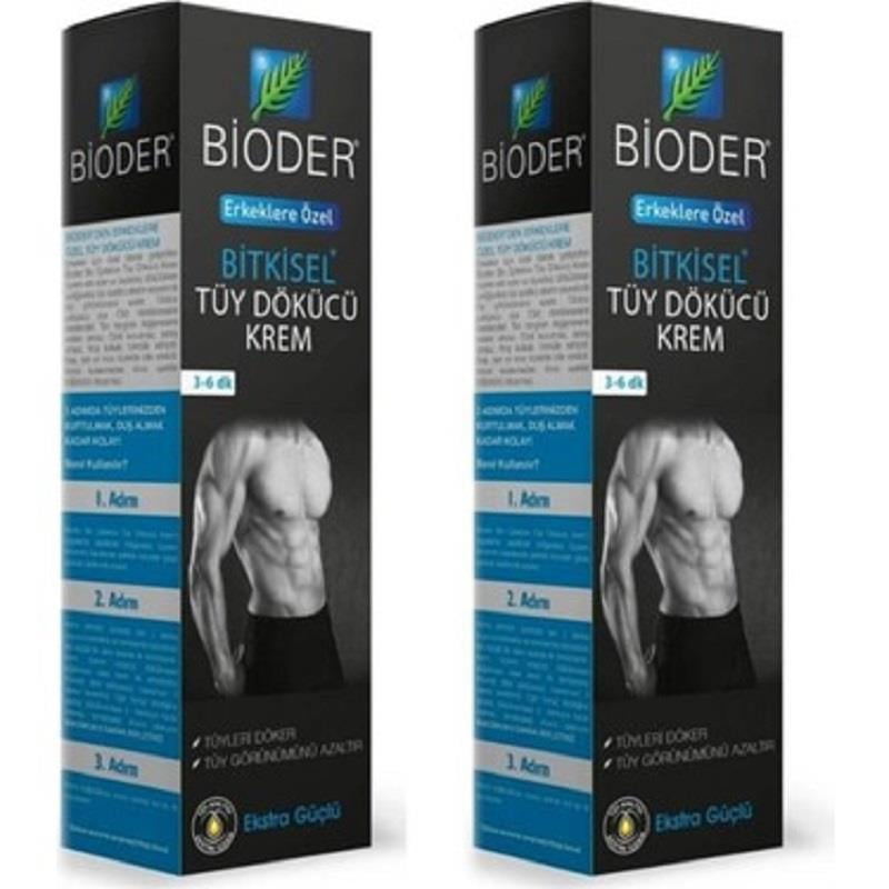 Bioder Bioder Tüy Dökücü Krem Erkek 100 ml 2'li