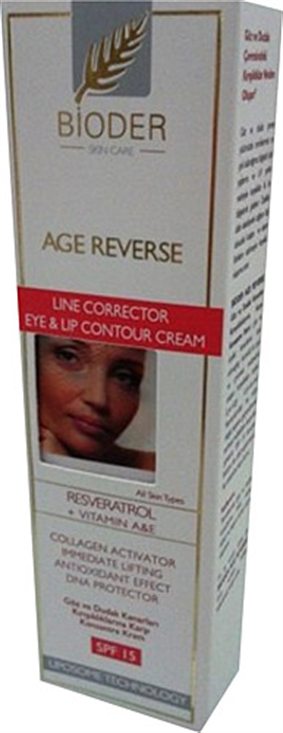 BioderBioder Age-Reverse Göz Ve Dudak Kenarları Kırışıklıklarına Karşı Konsantre Krem 15 Ml