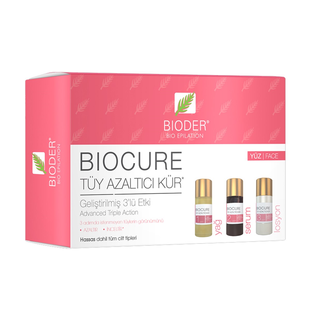 BioderBioder Biocure Tüy Azaltıcı Kür - Yüz İçin 3X5Ml
