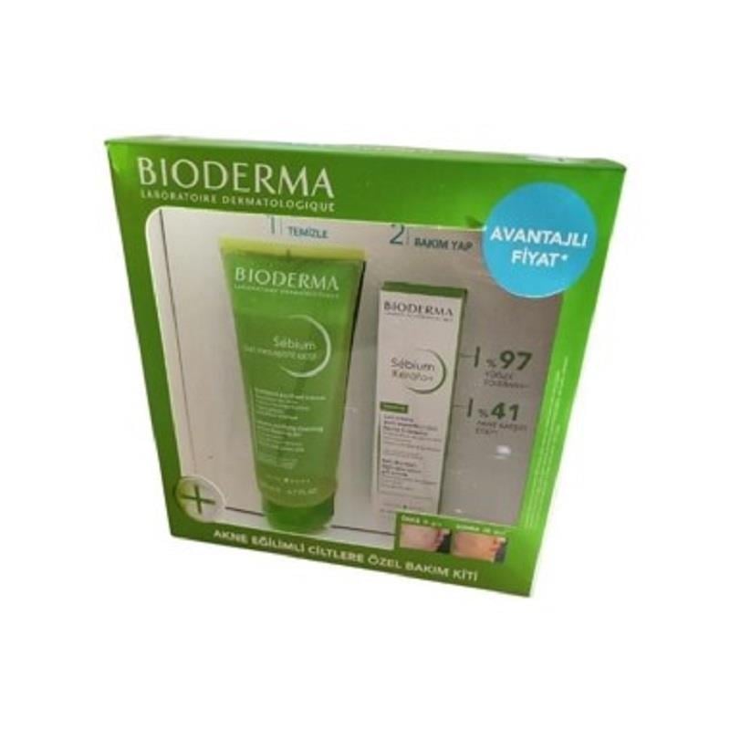 Bioderma Bioderma Bakım Kiti - Sebium Foaming Jel Active 200 ml + Sebium Kerato+ 30 ml