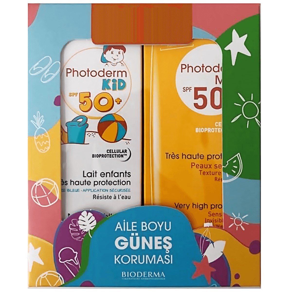 Bioderma Bioderma Photoderm Aile Boyu Güneş Koruması Set - Max Lait SPF50 100 ml + Kid 100 ml