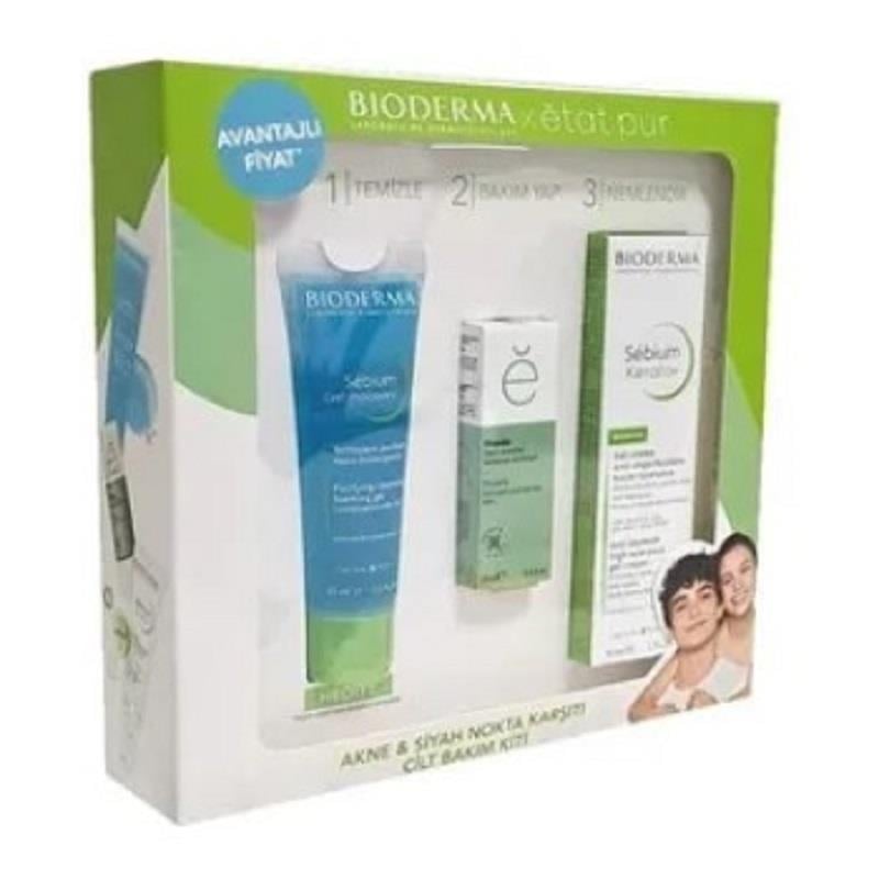 Bioderma Bioderma Sebium Kerato 30 ml + Sebium Foaming Gel 45 ml + Etat Pur Propolis 15 ml