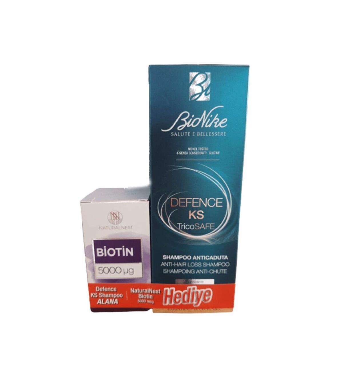 Bionike Bionike Defence KS Şampuan 200 ml + Biotin 60 Kapsül