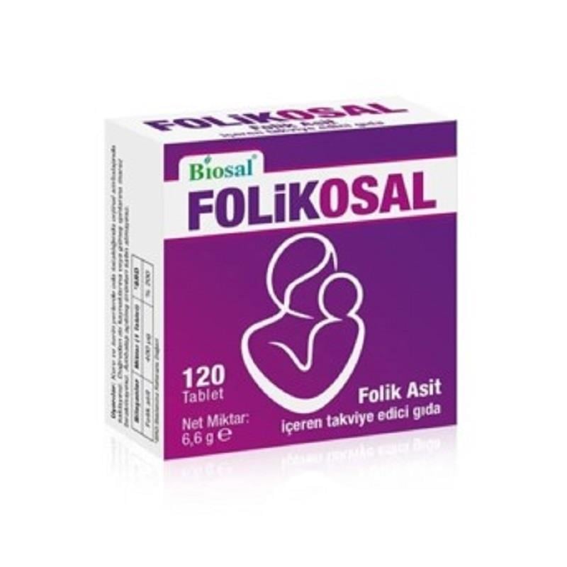 Biosal Biosal Folikosal Folik Asit 400 mcg 120 Tablet