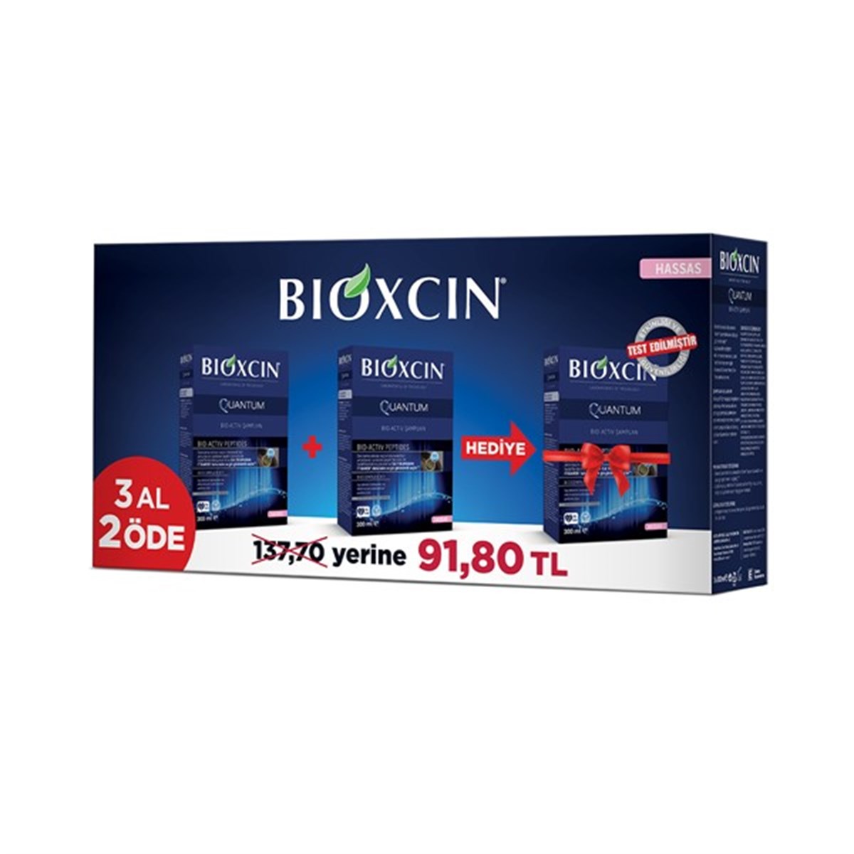 BioxcinBioxcin Quantum Bio-Activ Şampuan 300 ml - Hassas Saç Tipi | 3 AL 2 ÖDE