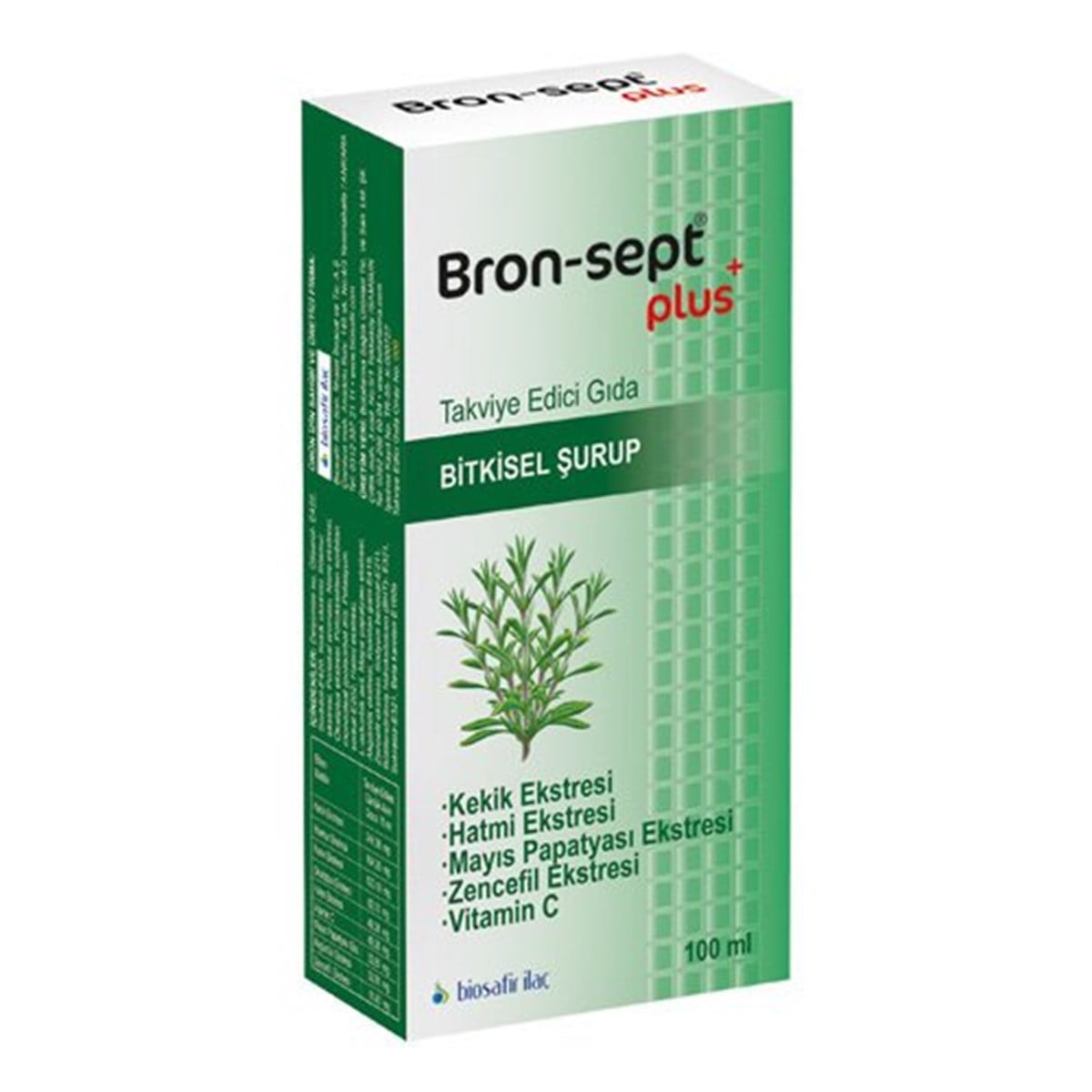 Bron-Sept Plus Bitkisel Şurup 100ml