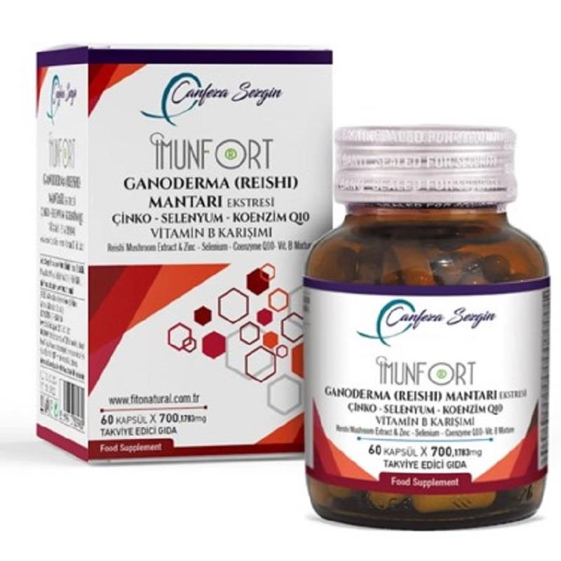 Canfeza Sezgin Canfeza Sezgin Imunfort Ganoderma Mantarı Ekstresi Vitamin B Karışımı 60 Kapsül