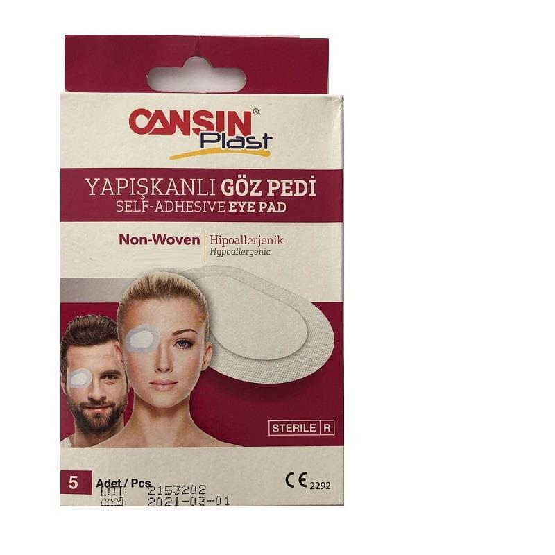 Cansın Cansın Plast Yapışkanlı Göz Pedi 6,5x9,5 cm 5'li