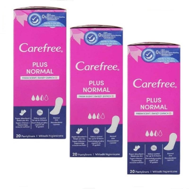 Carefree Carefree Plus Normal Günlük Ped 20'li 3 Adet
