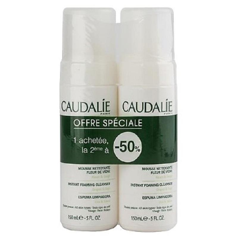 Caudalie Caudalie Instant Foaming Cleanser 2 x 150 ml - Tüm Cilt Tipleri Için Temizleme Köpüğü - İkincisi %50 İndirimli