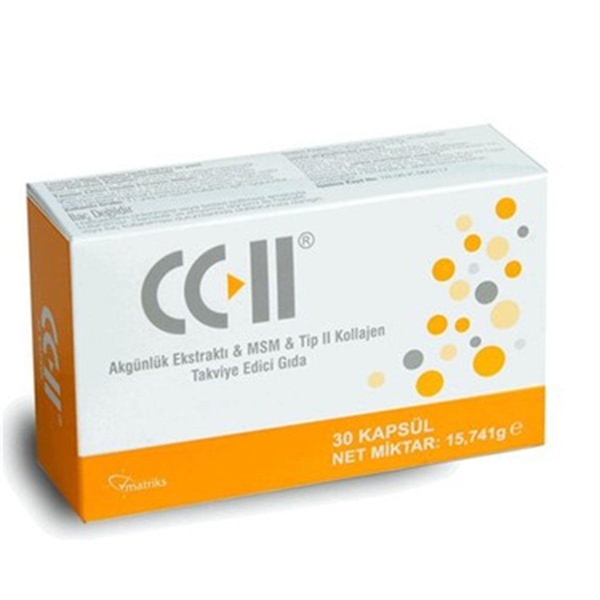 Cc-llCc-II 30 Kapsül - Akgünlük Ekstraktı & Msm & Tip 2 Kollajen Takviye Edici Gıda