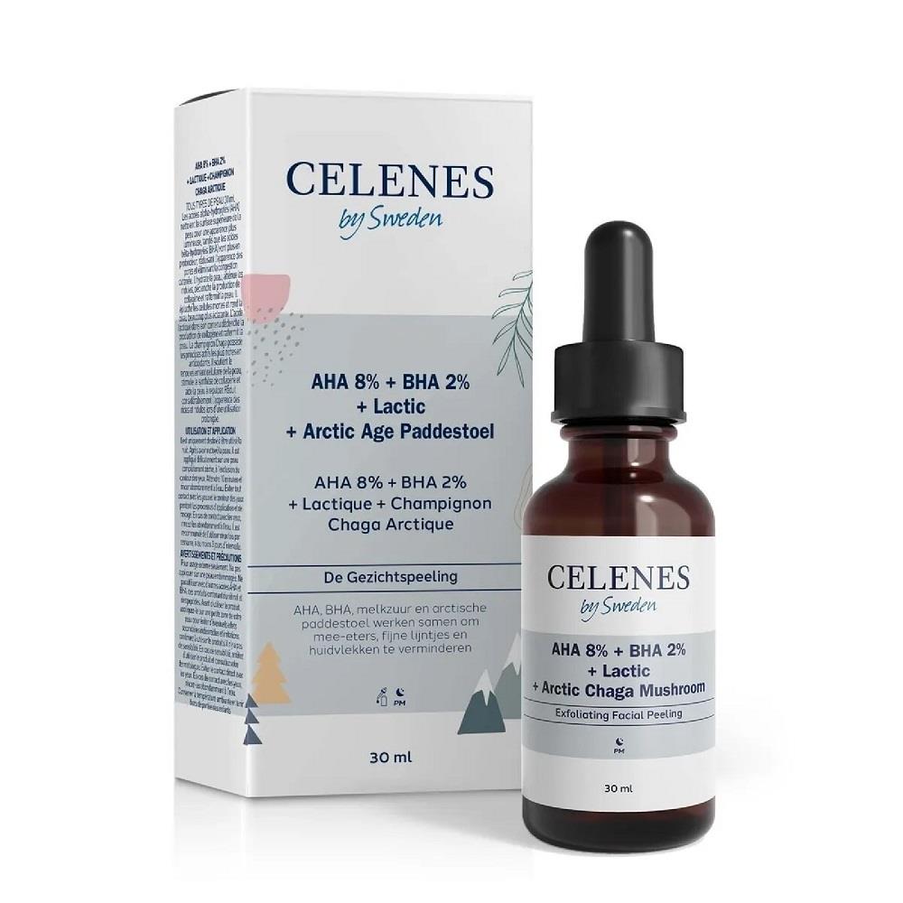 Celenes by Sweden Celenes by Sweden Aha + Bha + Lactic + Arctic Chaga Musroom Cilt Bakım Serumu 30 ml