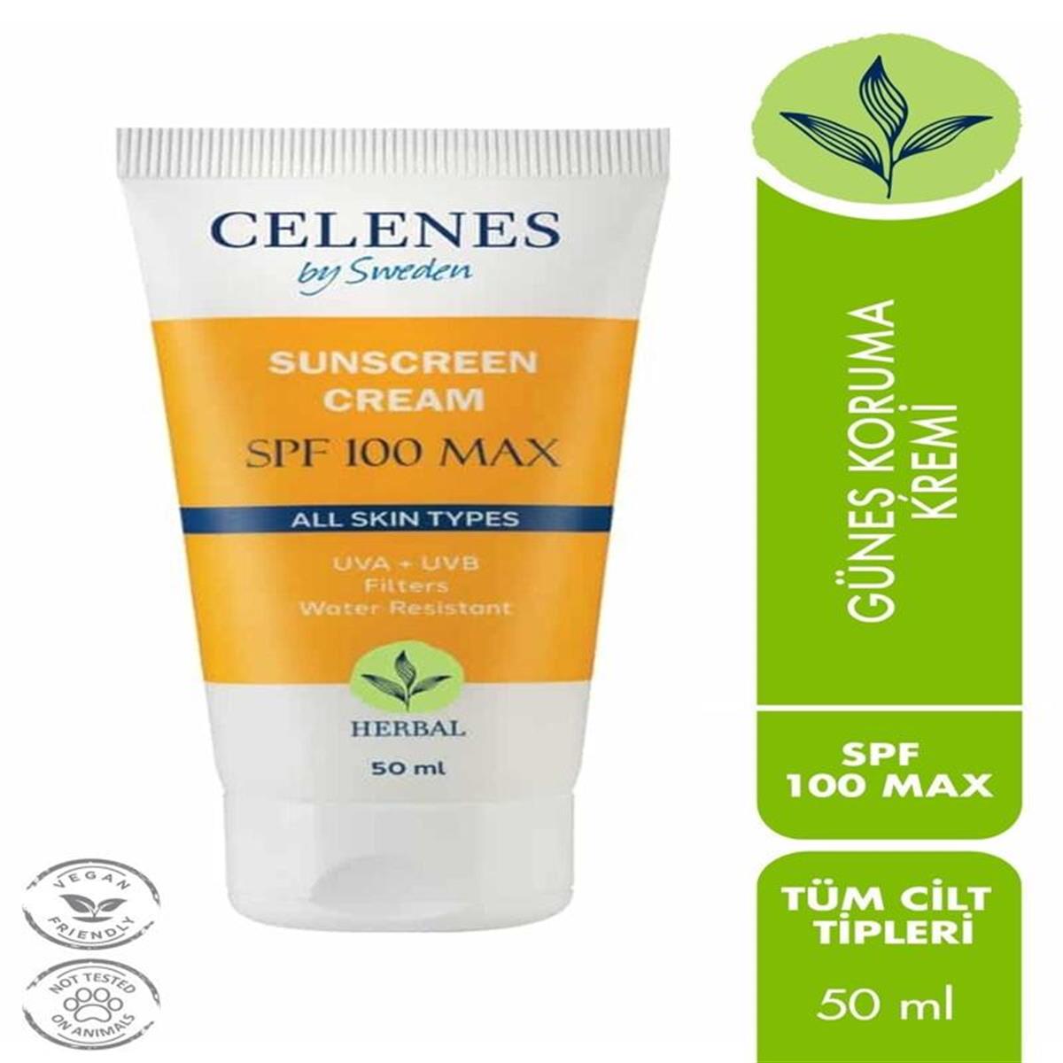 Celenes by Sweden Celenes By Sweden Max Güneş Koruyucu Krem SPF100 50 ml