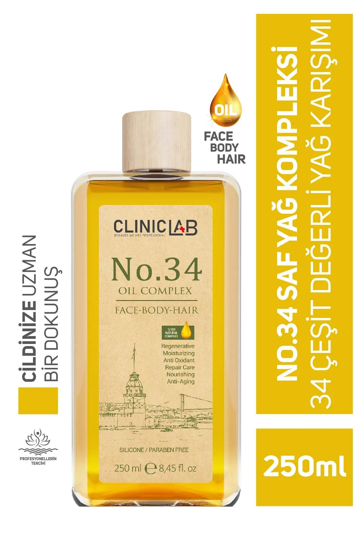 ClinicLab Cliniclab Cilt Vücut ve Saç Bakım Yağı No: 34 250 ml