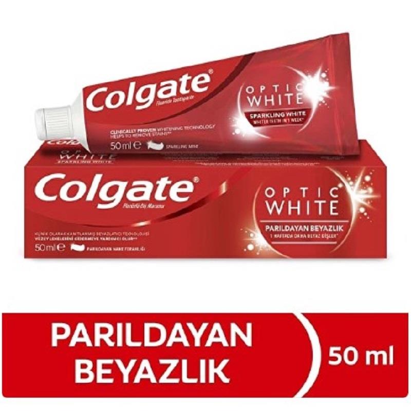 COLGATE Colgate Diş Macunu Optic White Parıldayan Beyazlık 50 ml