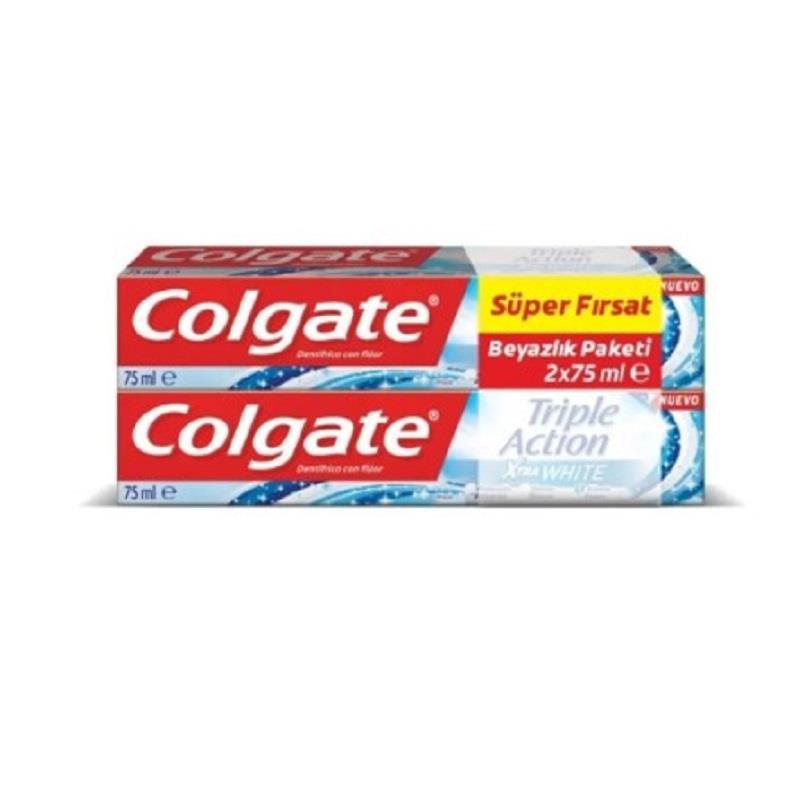 COLGATE Colgate Diş Macunu Triple Action 75ml 2'li