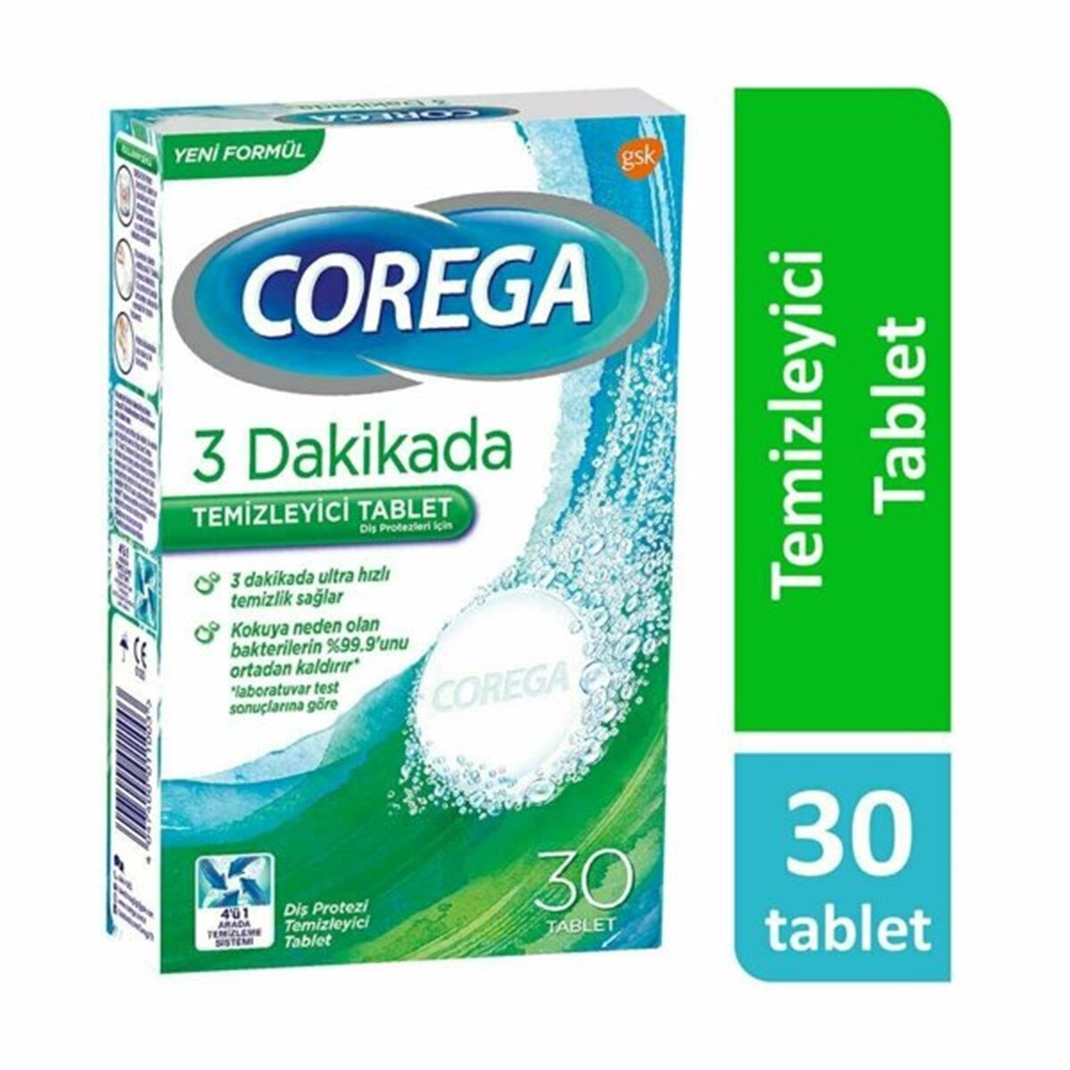 Corega Diş Protezi Temizleyici Tablet
